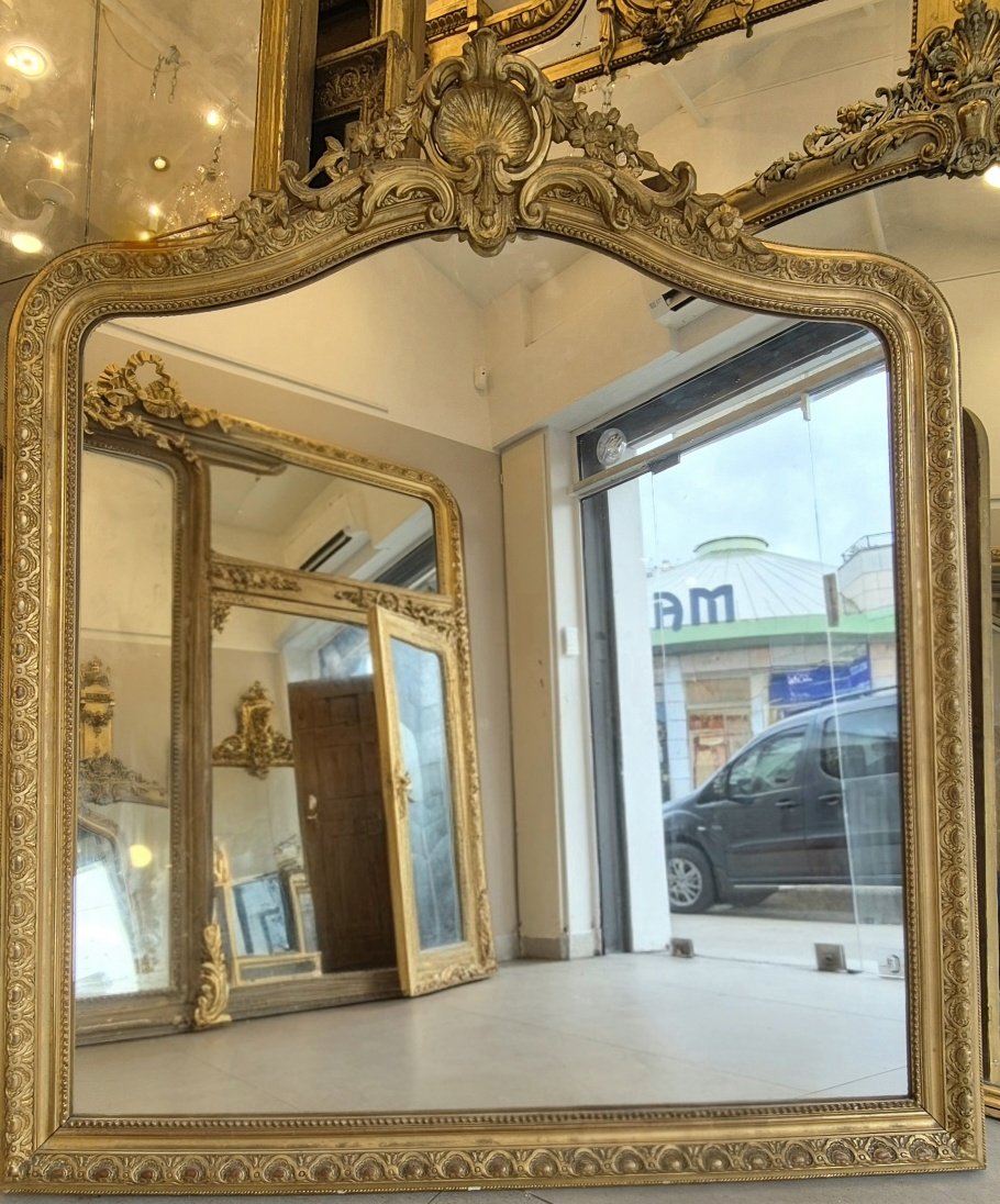 Gilded Napoleon III Mirror 130*150cm-photo-8