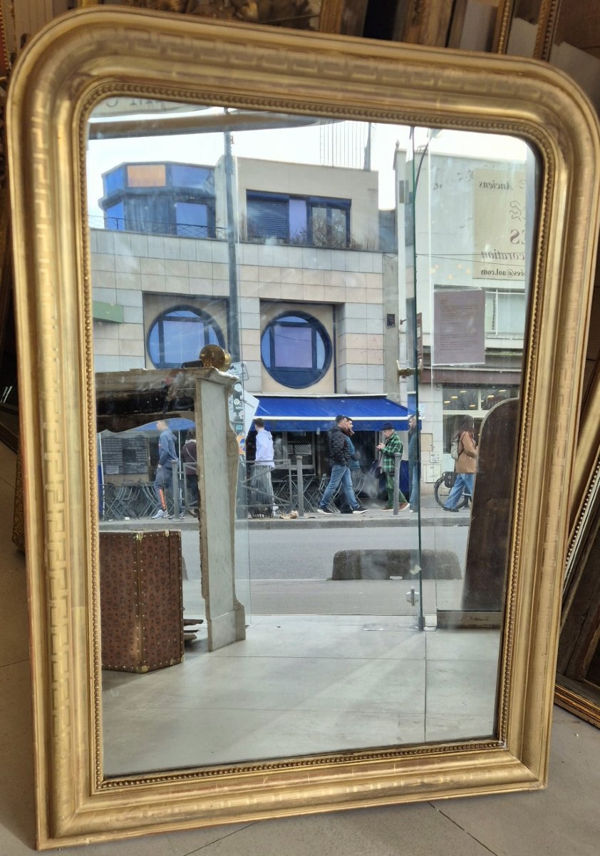 Miroir Louis Philippe feuilles d'or  95*130cm-photo-2