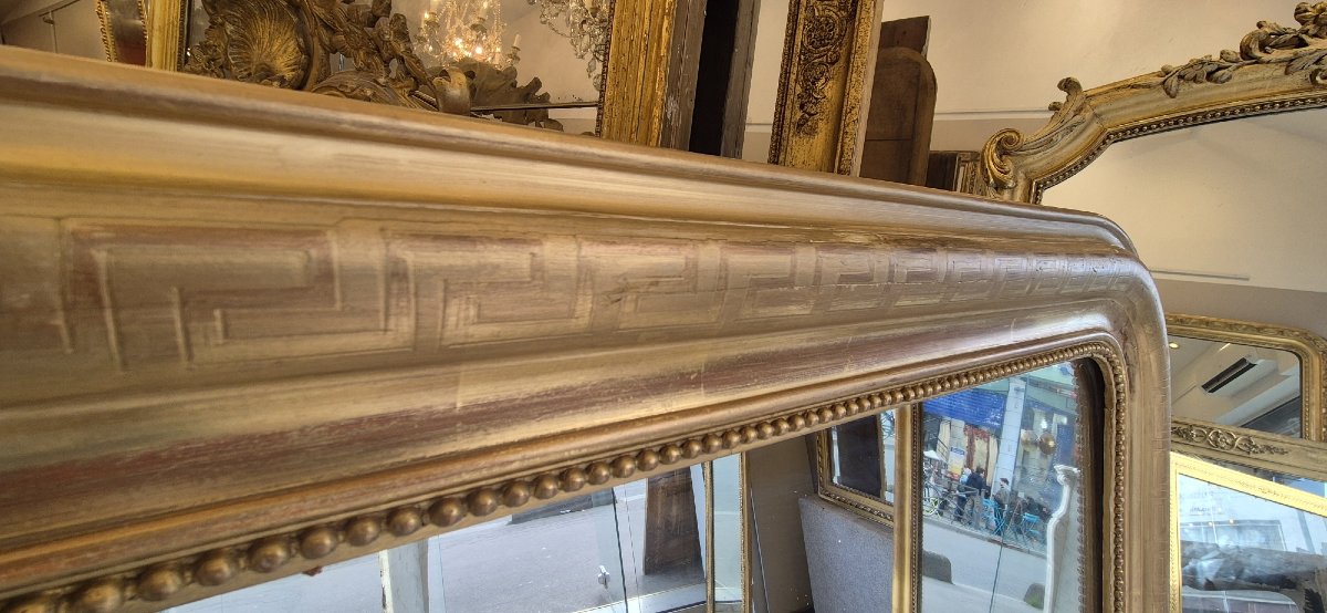 Miroir Louis Philippe feuilles d'or  95*130cm-photo-5