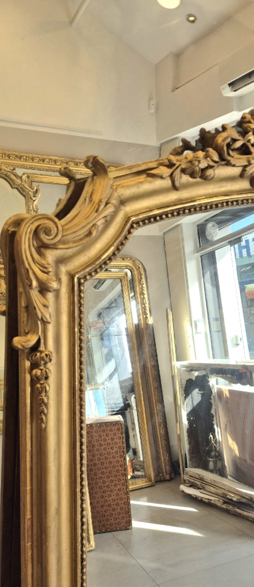 Miroir Louis Philippe avec cartouche rocaille  120*170cm-photo-4