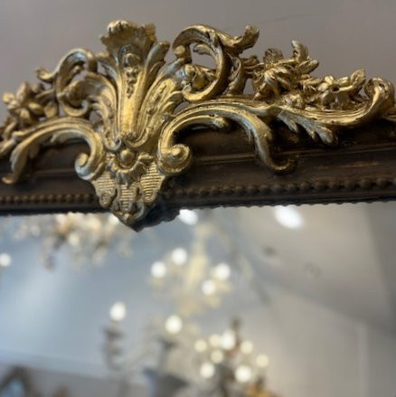 miroir Napoléon III bois or 120*180CM-photo-3