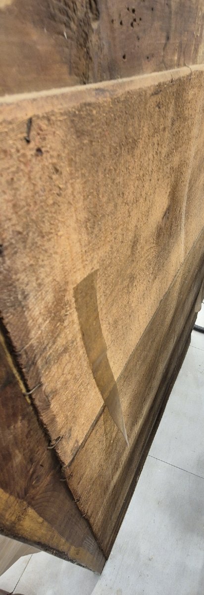 Large miroir Napoléon III doré décor oiseaux  132*157cm-photo-5