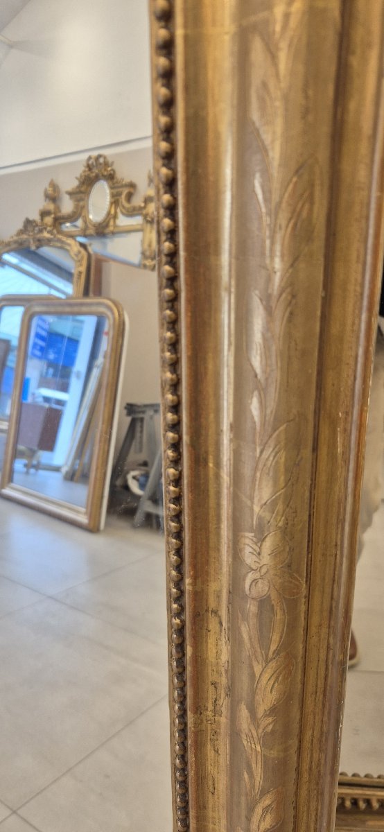 Miroir Louis Philippe rectangulaire glace de cheminée 101*144 cm-photo-2