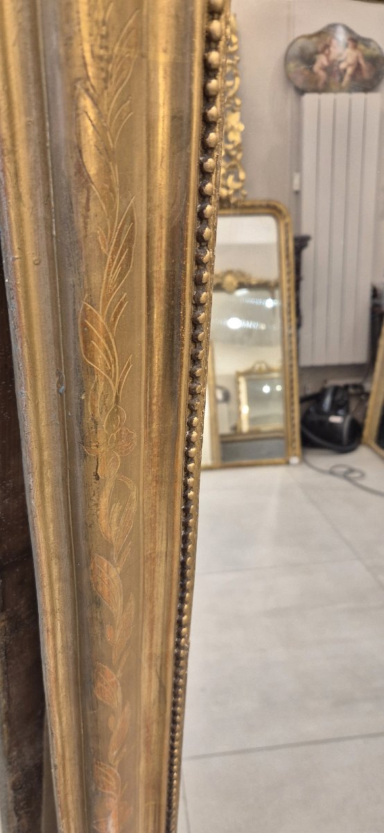 Miroir Louis Philippe rectangulaire glace de cheminée 101*144 cm-photo-4