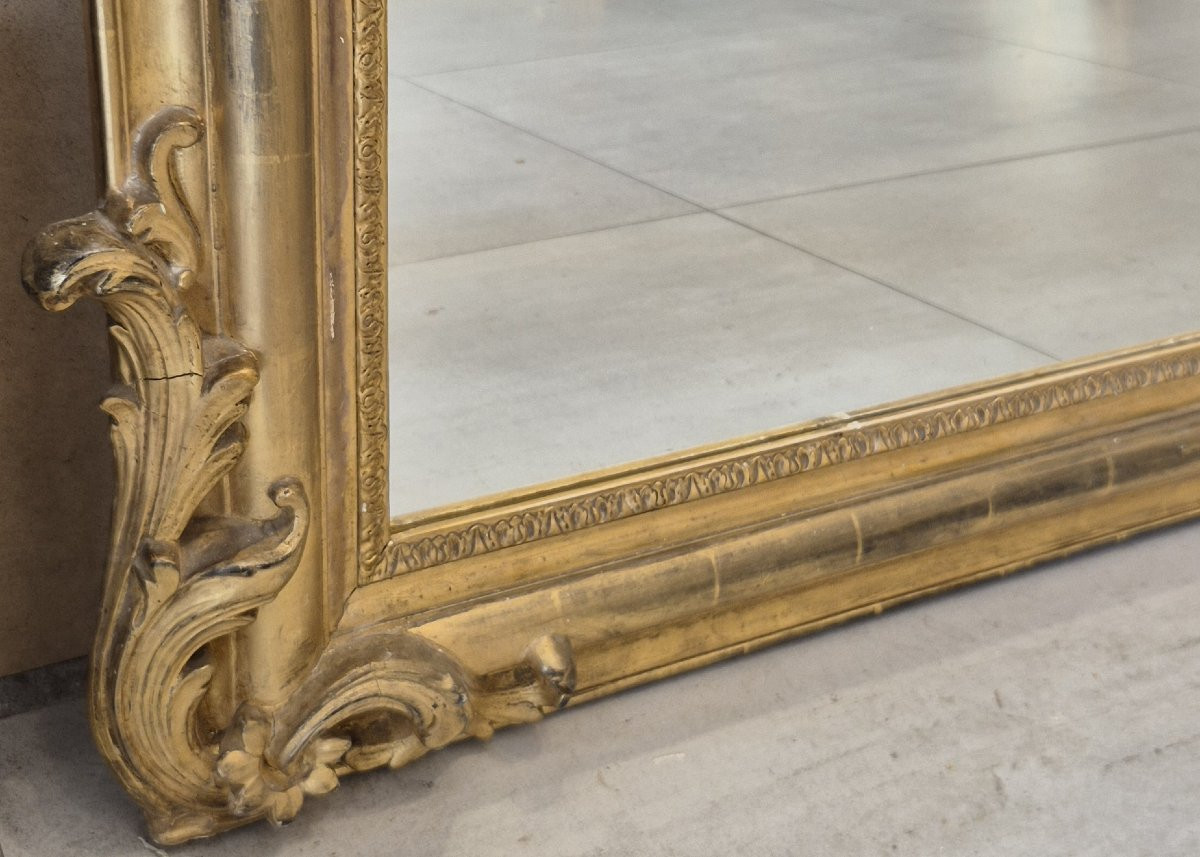 Miroir Napoléon III  doré  120*180cm-photo-2