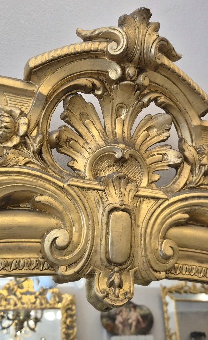 Miroir Napoléon III  doré  120*180cm-photo-3