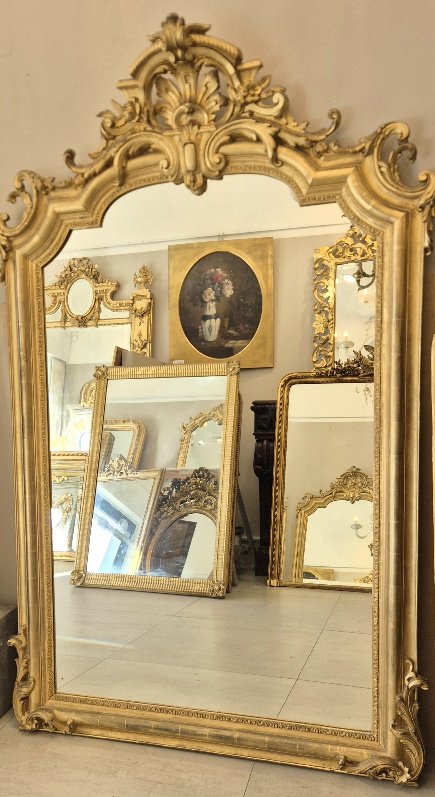 Miroir Napoléon III  doré  120*180cm-photo-3