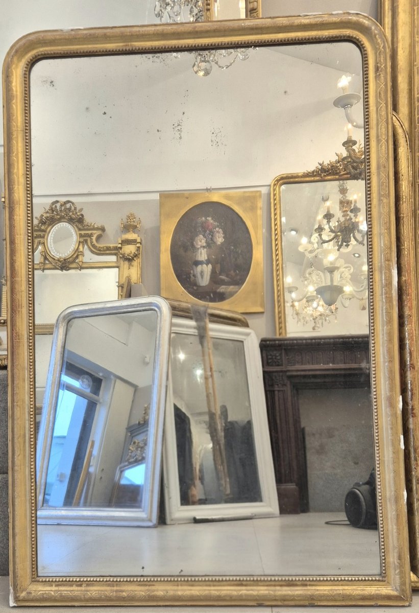 Gilded Louis Philippe Mirror 102*148cm-photo-2