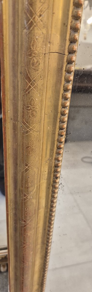 Gilded Louis Philippe Mirror 102*148cm-photo-3