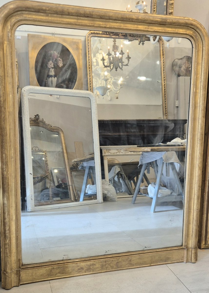 Miroir Louis Philippe  feuilles d'or  124*151cm-photo-4