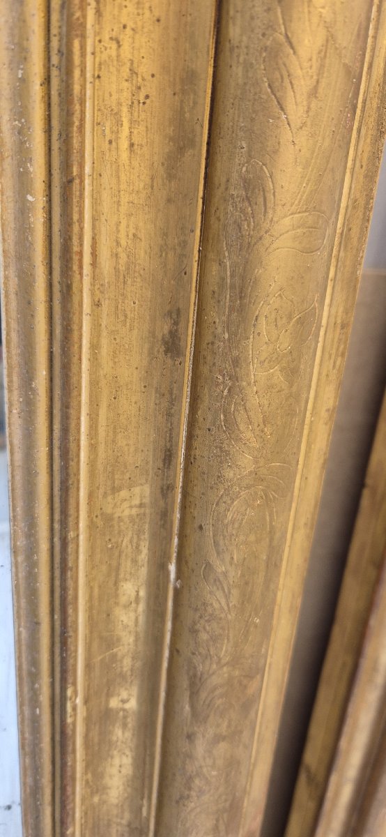 Miroir Louis Philippe  feuilles d'or  124*151cm-photo-4
