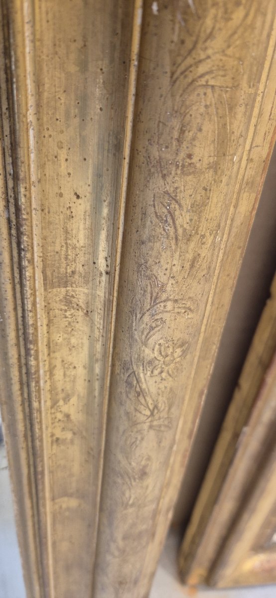 Miroir Louis Philippe  feuilles d'or  124*151cm-photo-5