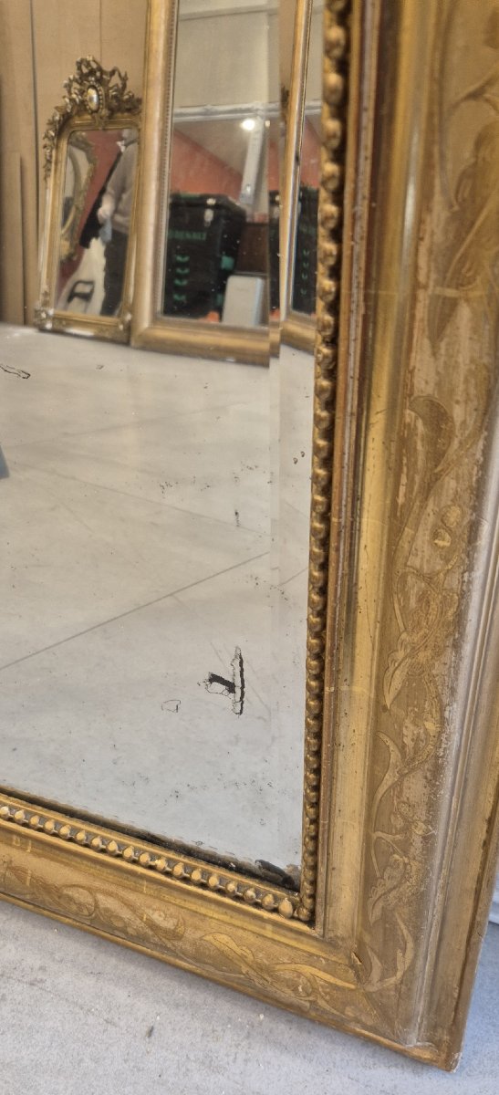 miroir Louis Philippe doré 72*92 cm-photo-3