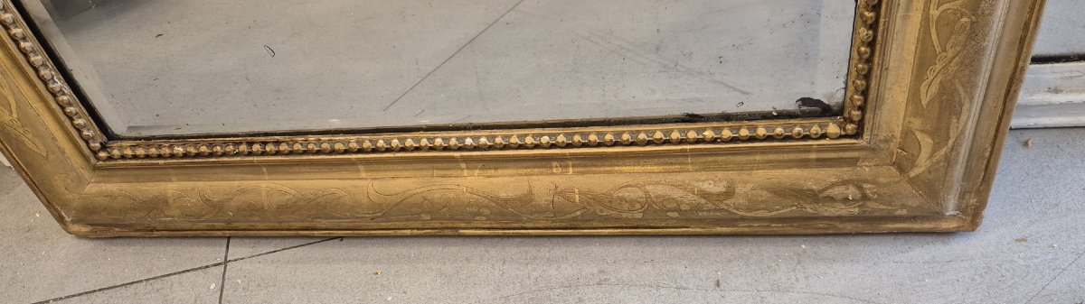 miroir Louis Philippe doré 72*92 cm-photo-1