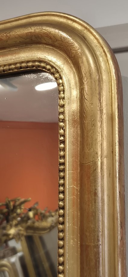 miroir Louis Philippe glace ancienne 45*55 cm-photo-3