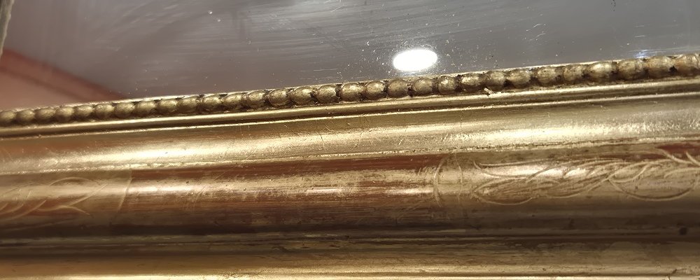 miroir Louis Philippe glace ancienne 45*55 cm-photo-4