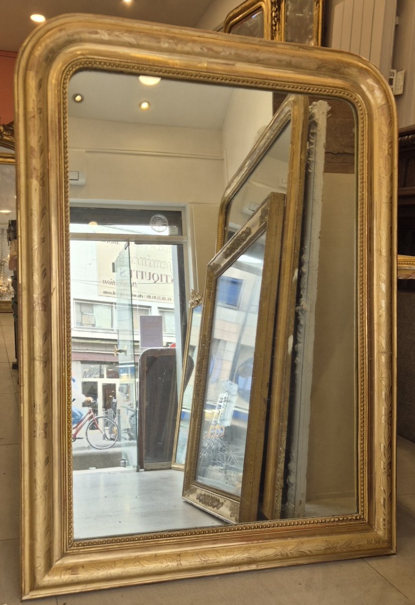 Miroir Louis Philippe  doré  95*126cm-photo-2