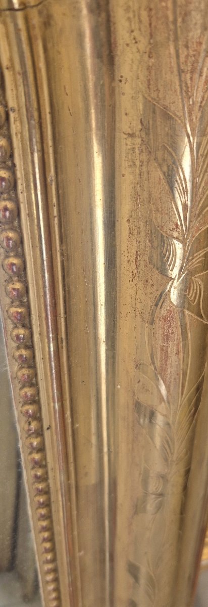 Miroir Louis Philippe  doré  95*126cm-photo-3