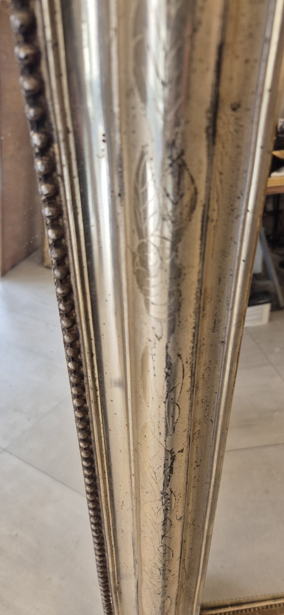 Louis Philippe Mirror In Palladium Gold, 92*142cm-photo-3