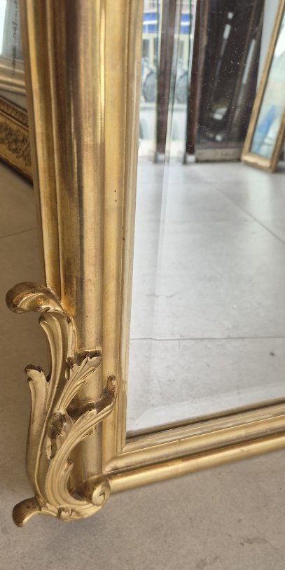 Miroir Louis XV  doré  100*174cm-photo-3