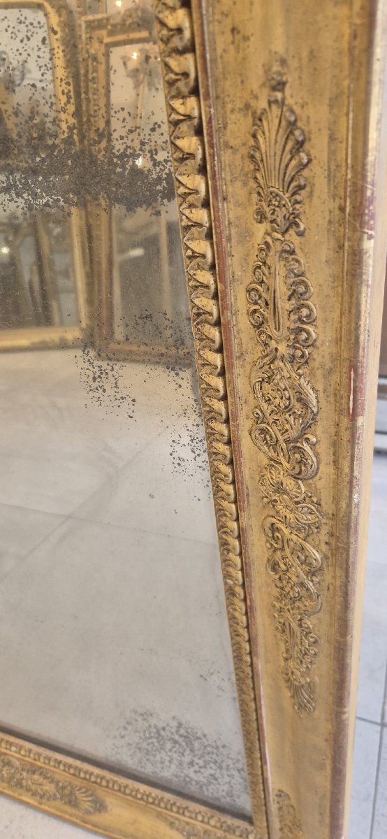 Miroir époque restauration glace mercure 100*118 cm-photo-2
