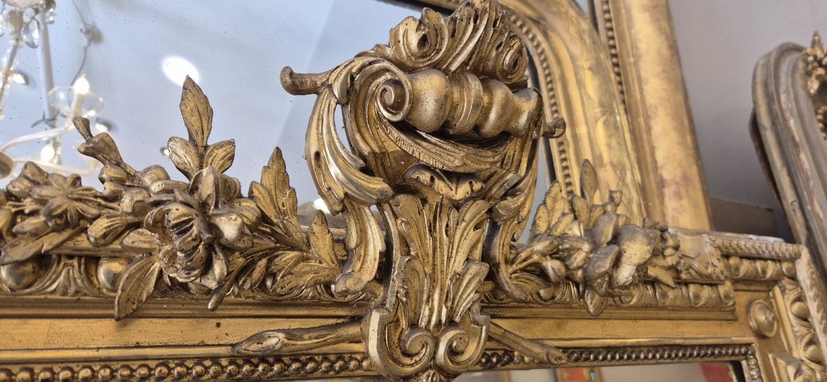 Napoleon III Mirror With Coat Of Arms, 82*150 Cm-photo-2