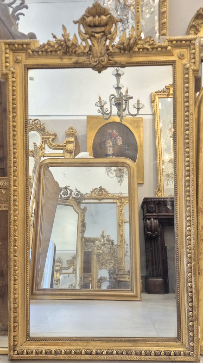 Napoleon III Mirror With Coat Of Arms, 82*150 Cm
