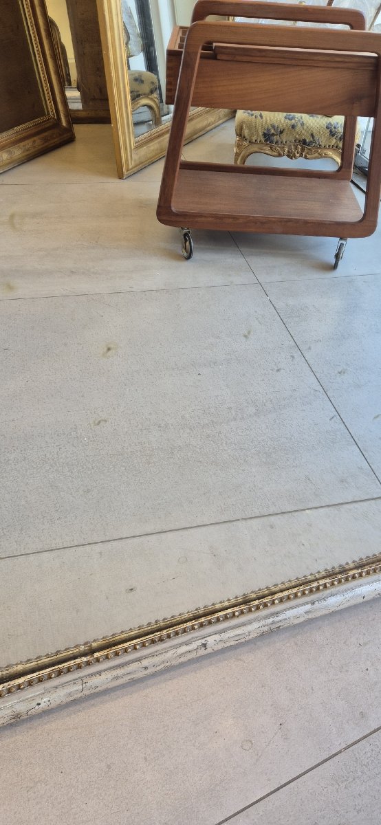 Miroir Louis Philippe feuilles d'argent 93*143cm-photo-2