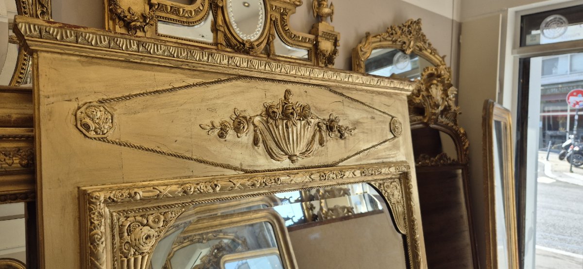 Art Deco Trumpet Mirror With Beveled Glass, 105*170 Cm-photo-3