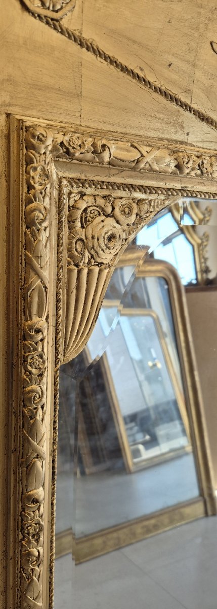 Art Deco Trumpet Mirror With Beveled Glass, 105*170 Cm-photo-1
