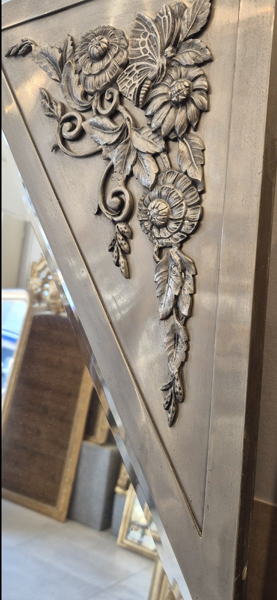 Miroir Art Déco époque glace biseautée 120*170cm-photo-2