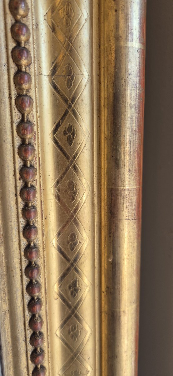  Grand miroir Louis Philippe mercure époque 110*172cm-photo-1