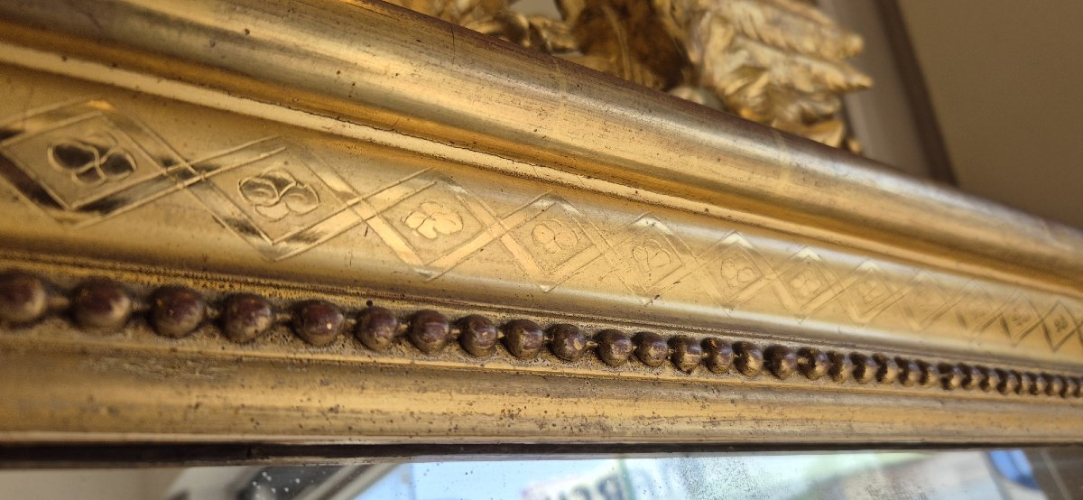  Grand miroir Louis Philippe mercure époque 110*172cm-photo-2