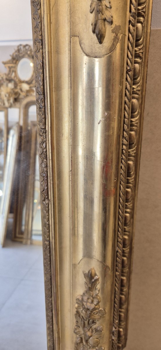 Gilded Charles X Mirror With Gold Leaf, 87*162cm-photo-2