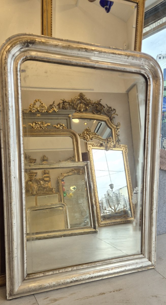 Louis Philippe Silver Mirror, 90*130 Cm-photo-3
