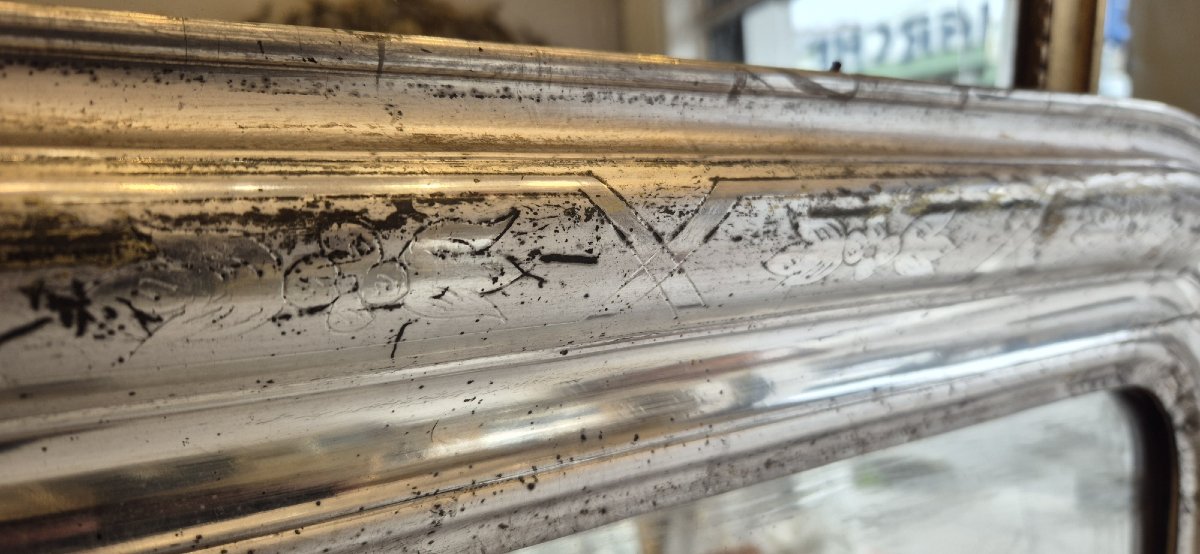 Louis Philippe Silver Mirror, 90*130 Cm-photo-4