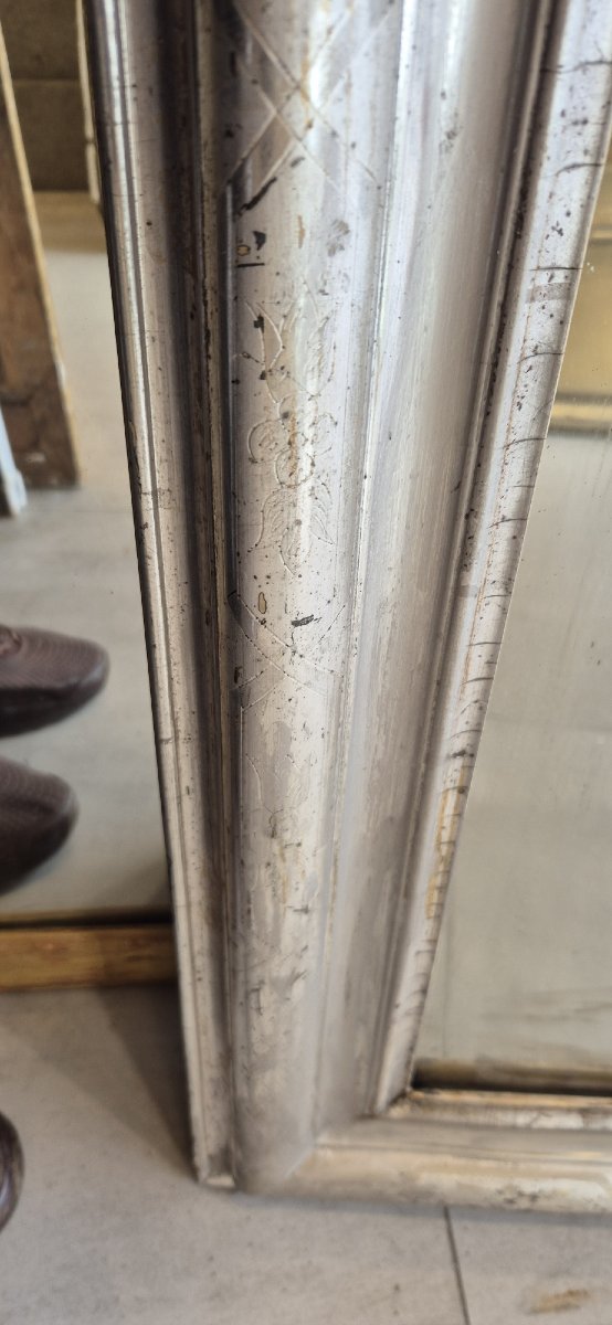 Louis Philippe Silver Mirror, 90*130 Cm-photo-2