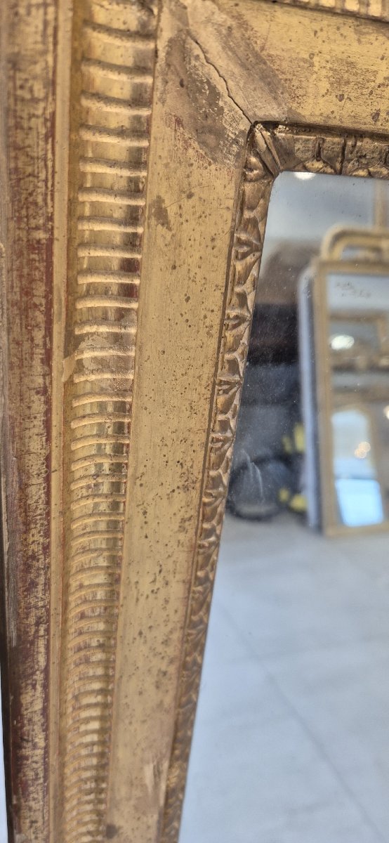 miroir doré Louis XVI époque glace mercure 112*132 cm-photo-4