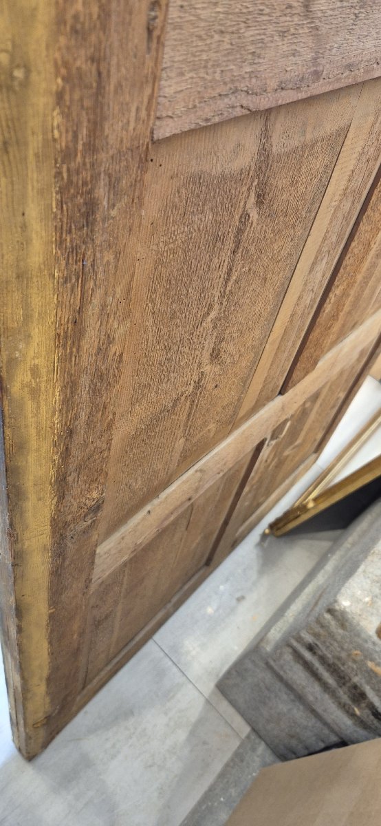 miroir doré Louis XVI époque glace mercure 112*132 cm-photo-1