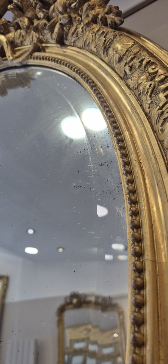 Napoleon III Oval Mirror 80*125cm-photo-7