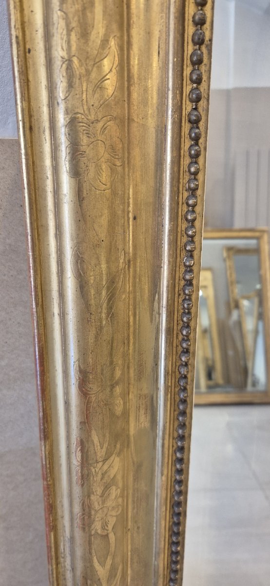Miroir Louis Philippe doré décor putti   110*170cm-photo-2