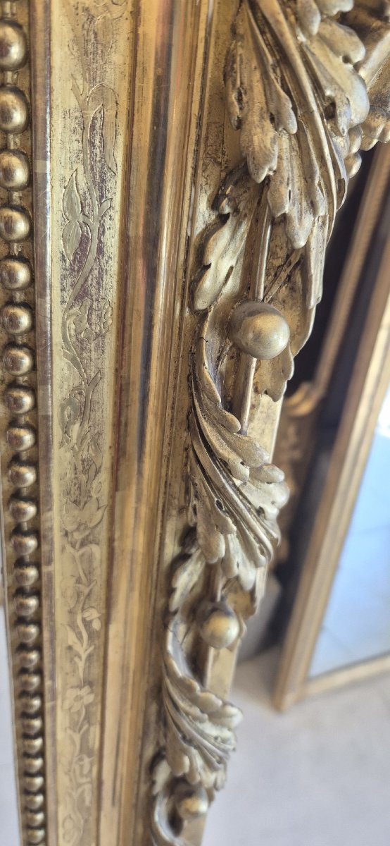 Very Large Napoleon III Mirror 172*195 Cm-photo-3