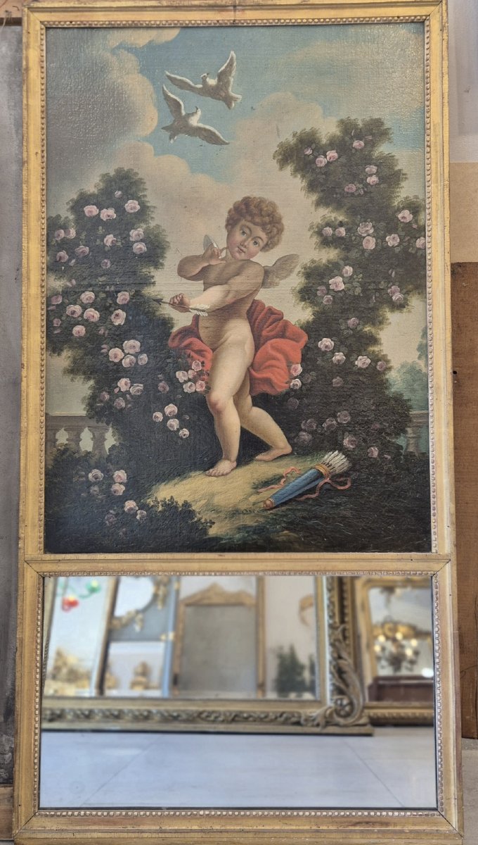 miroir trumeau Louis XVI  78*150 cm-photo-4