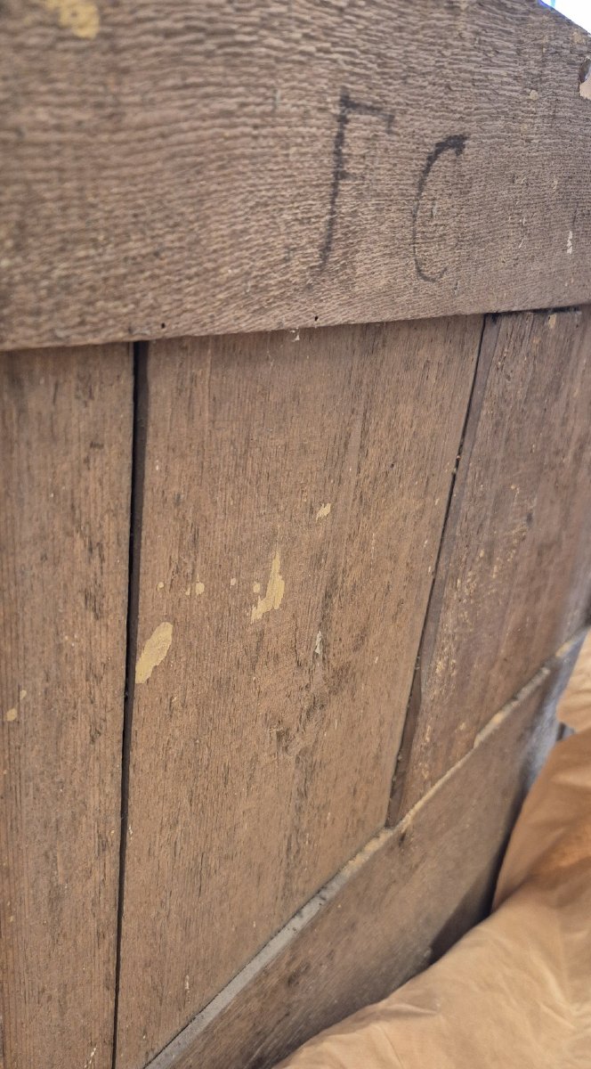 Miroir Louis XVI en bois doré époque  98*152cm-photo-4