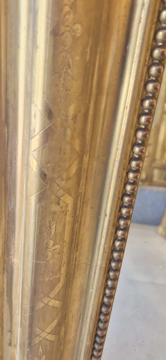 Miroir Louis Philippe  doré  99*138cm-photo-4