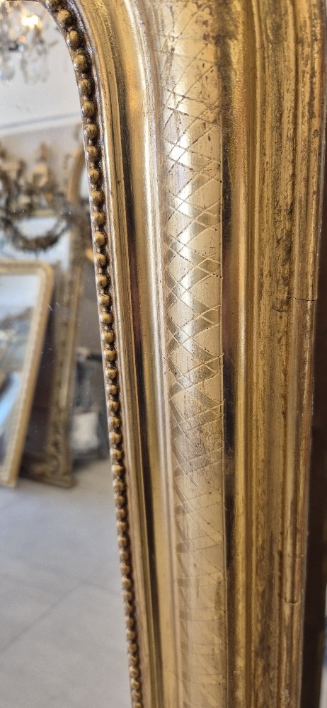 Miroir Louis Philippe feuilles d'or   112*142cm-photo-3