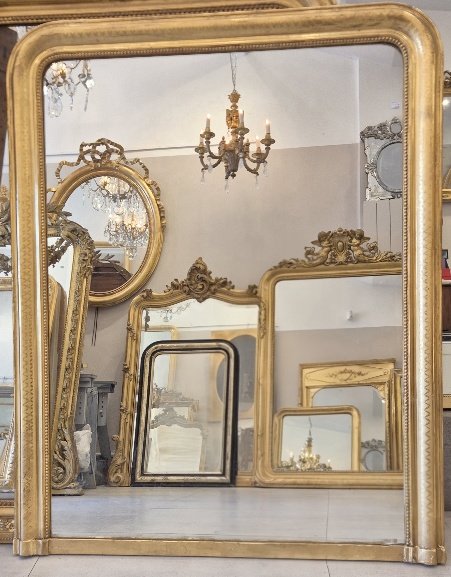 Miroir Louis Philippe feuilles d'or   112*142cm-photo-4