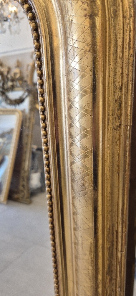 Miroir Louis Philippe feuilles d'or   112*142cm-photo-5