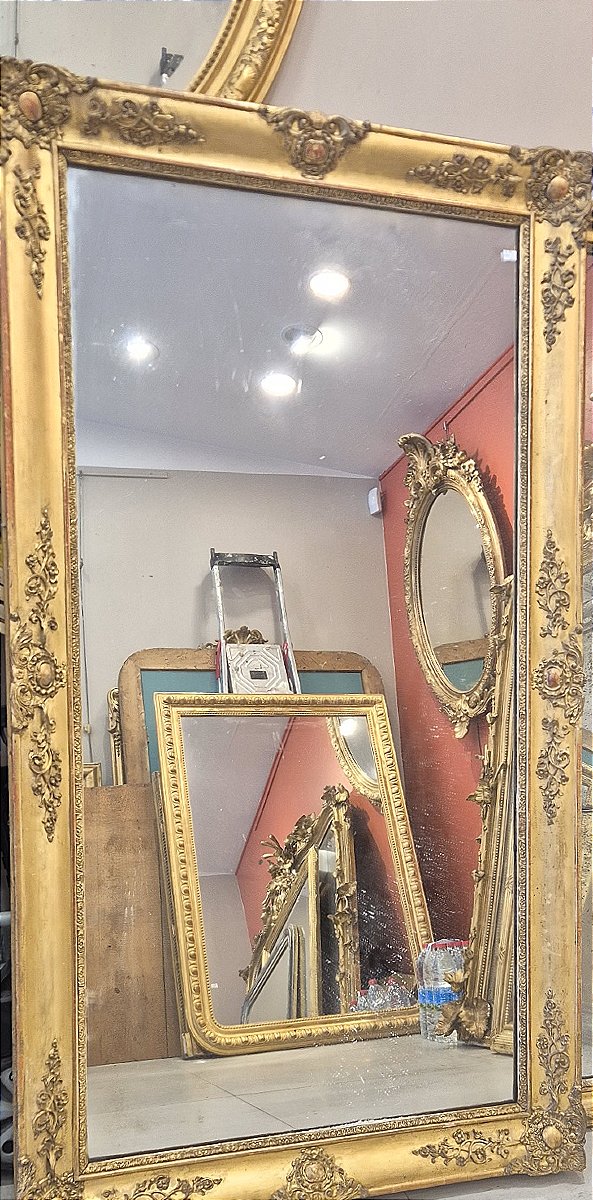 Miroir Restauration époque au mercure 86*155cm-photo-3
