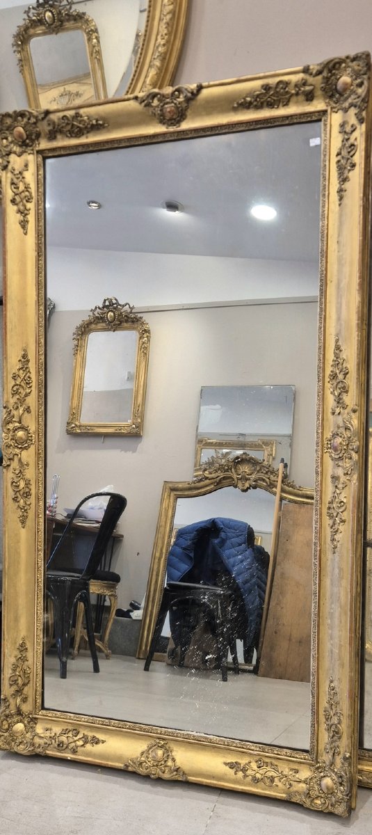 Miroir Restauration époque au mercure 86*155cm-photo-2